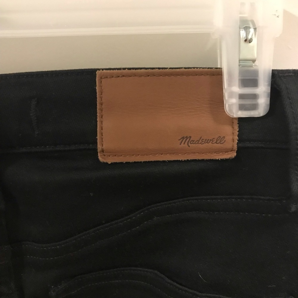 EUC Madewell 10” high rise black skinny jeans - Picture 5 of 6